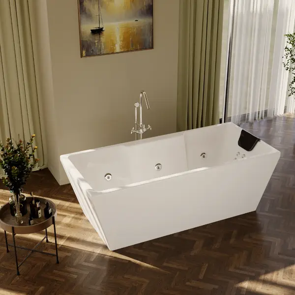 THIN CULTURE FREESTANDING WHIRLPOOL BATHTUB 1